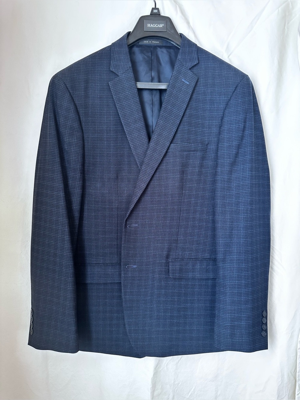 Van Heusen Blue Windowpane Sport Coat